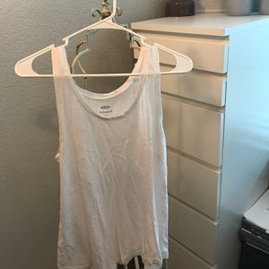 Relaxed white tank top from old navy.